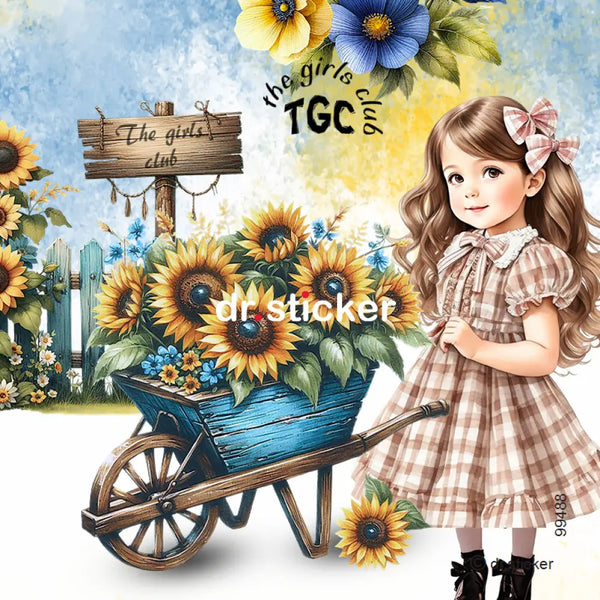 The Girls Club Blue Sunflower 488