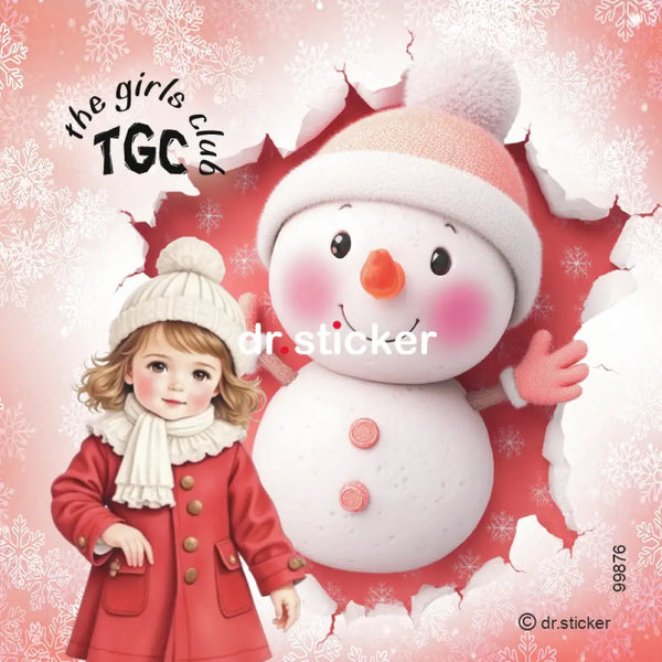 The Girls Club Colored Snowman 876