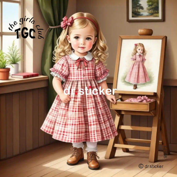 The Girls Club Easel Painting 573