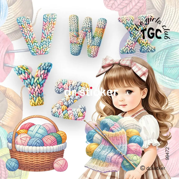 The Girls Club Knitted Alphabet 472
