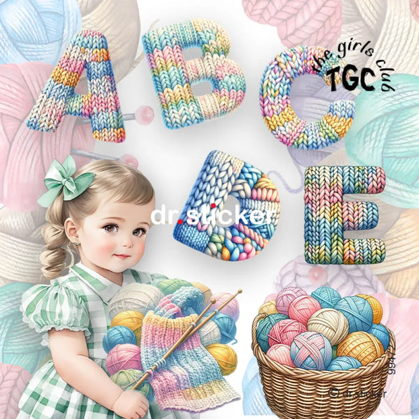 The Girls Club Knitted Alphabet 472