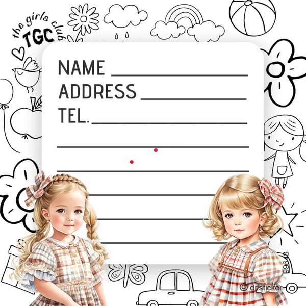 The Girls Club labels Color me 648