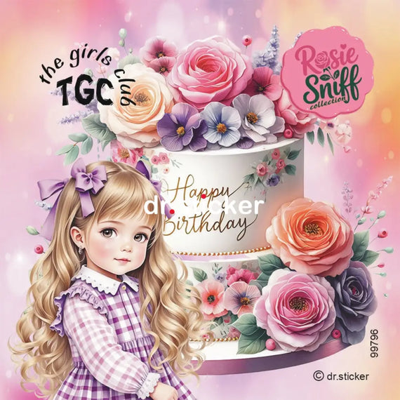 The Girls Club - Rosie Sniff Flowery Birthday Cakes/scented 796
