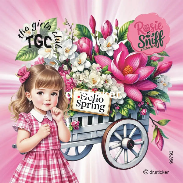 The Girls Club - Rosie Sniff Spring Purple and Pink Tulips 793