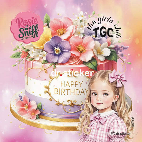 The Girls Club - Rosie Sniff Flowery Birthday Cakes/scented 796