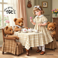 The Girls Club Tea Time with bears 662