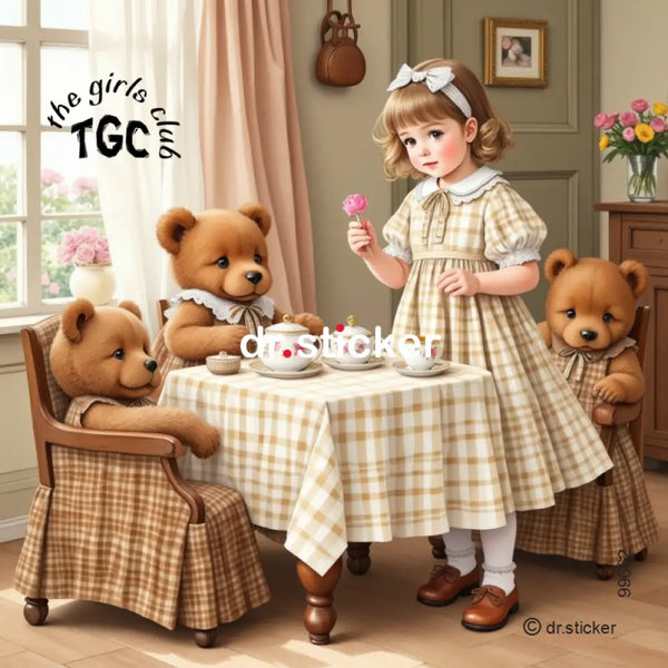 The Girls Club Tea Time with bears 662