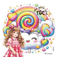 The Girls Club Transparent Animiated Rainbows - 916