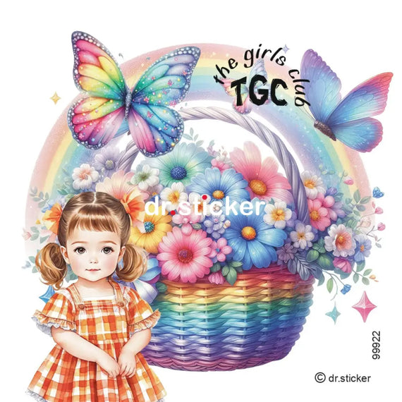 The Girls Club Transparent Butterfly Rainbow - 922