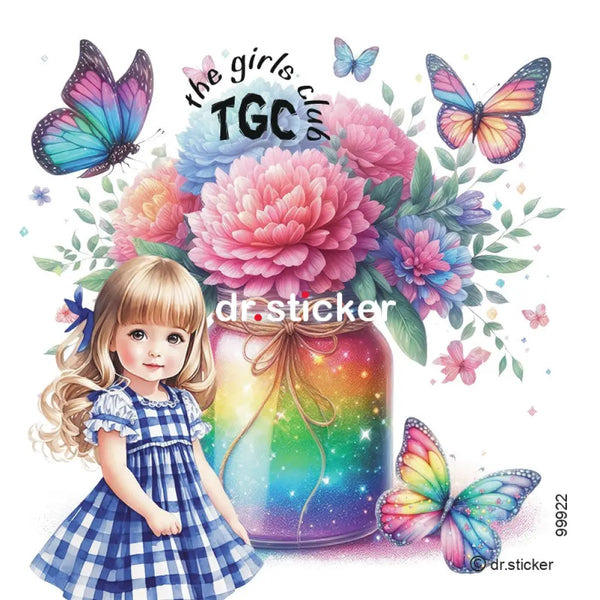 The Girls Club Transparent Butterfly Rainbow - 922