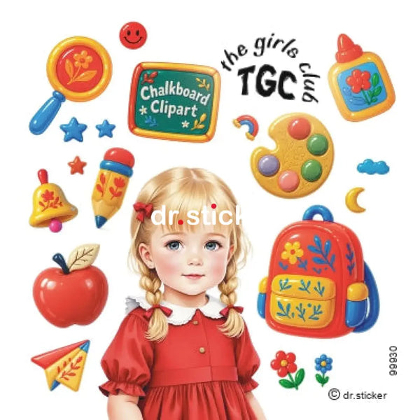 The Girls Club Transparent Floating School Supplies - 930