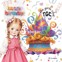 The Girls Club Transparent Happy Birthday Neon - 926