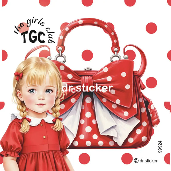 The Girls Club Transparent Polka Dotted Handbags - 99924