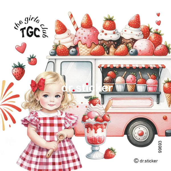 The Girls Club Transparent Strawberry Sundae 693