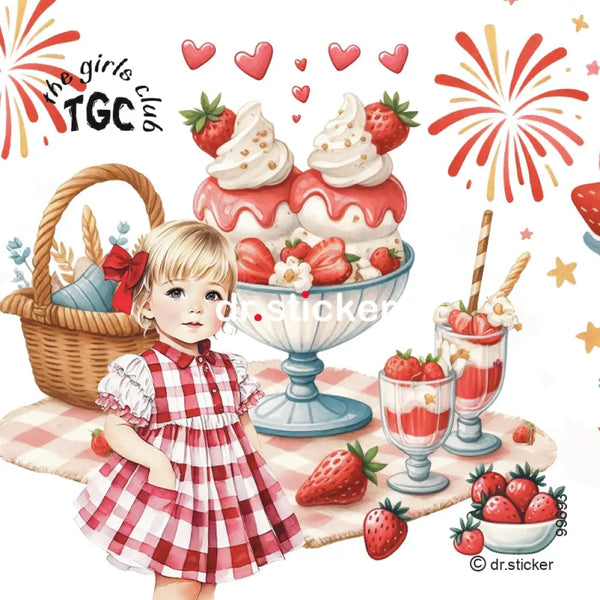 The Girls Club Transparent Strawberry Sundae 693