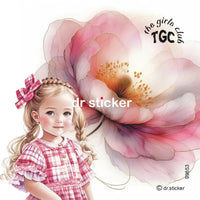 The Girls Club Transparent Watercolor Flowers 653