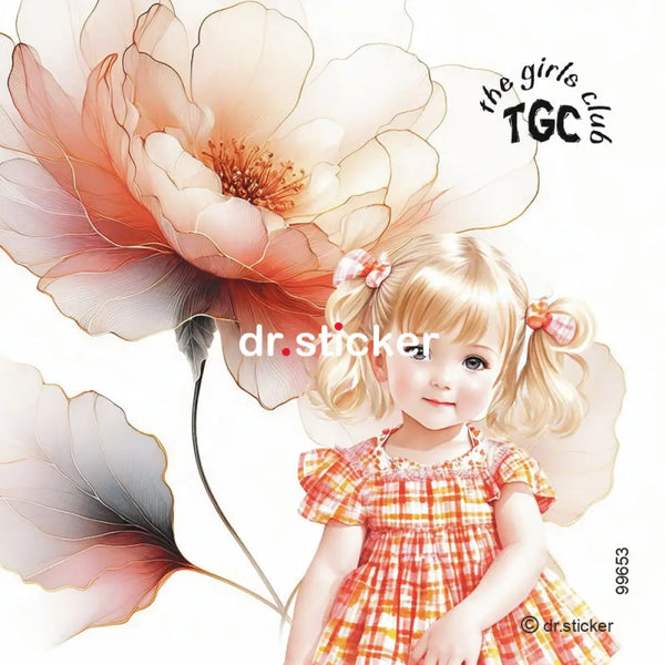 The Girls Club Transparent Watercolor Flowers 653