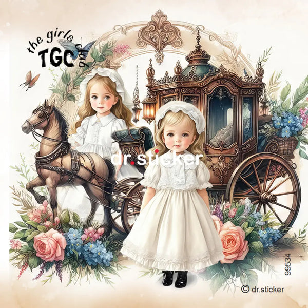 The Girls Club Vintage Horse And Buggy 534