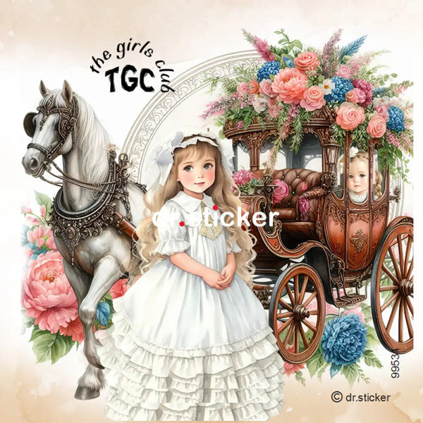 The Girls Club Vintage Horse And Buggy 534