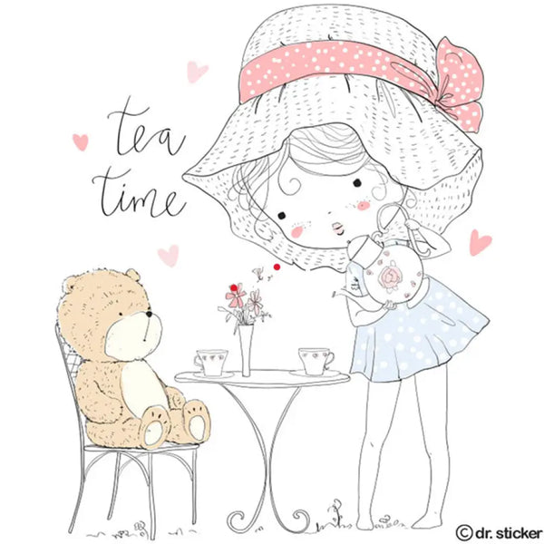 white girl having tea 39