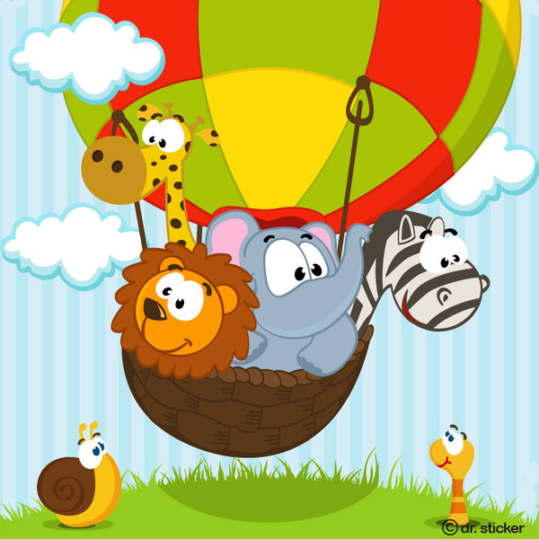 striped cartoon animals