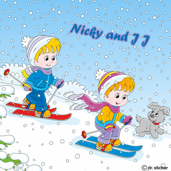 Nicky and JJ winter fun