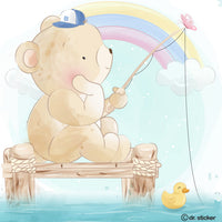 pastel bear summer fun