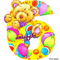 snuggle bear numbers 6-10