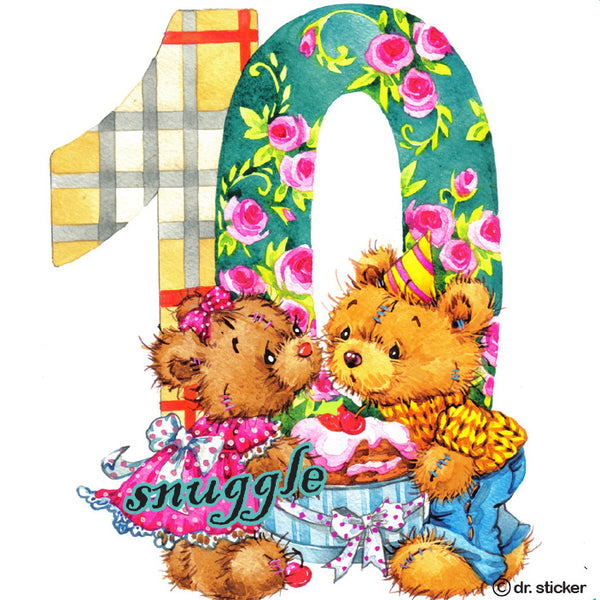 snuggle bear numbers 6-10