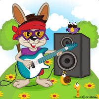 cartoon animals summer fun