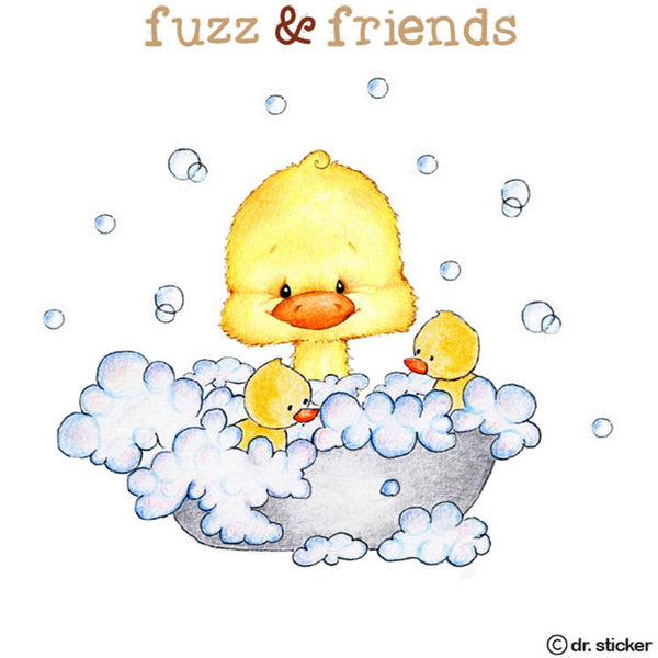 fuzz and friends- little yellow chick