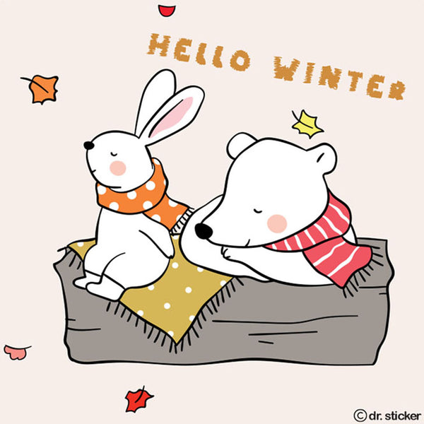 hello winter- white bear