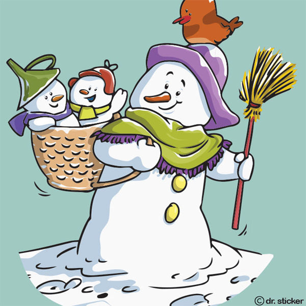 cartoon snowman