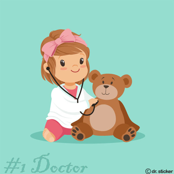 cartoon kids doctor