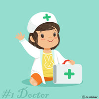 cartoon kids doctor